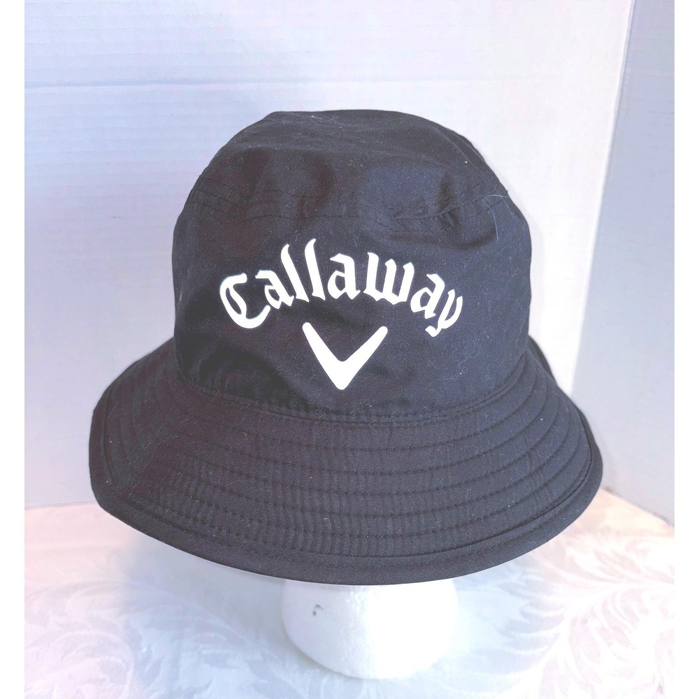 Callaway Aqua-Dry Waterproof Golf Bucket Hat - Black - One Size Fits Most - NWT